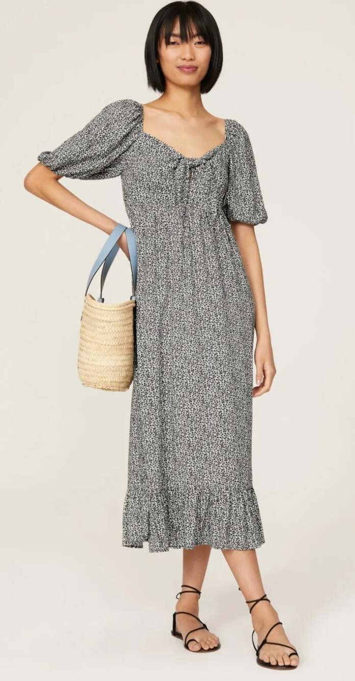 Slate and Willow black and white ditzy floral maxi dress Size 8 Dainty Cottage